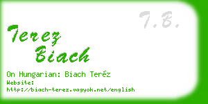 terez biach business card